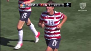 US WNT vs Costa Rica Abby Wambach Goal  Sept 1 2012 [upl. by Lesnah450]