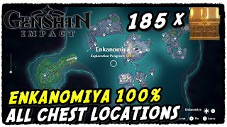 Enkanomiya All Treasure Chest Locations  Genshin Impact  Enkanomiya 100 Exploration [upl. by Yokoyama]