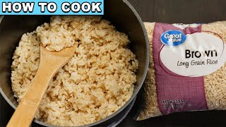 How To Cook Brown Rice on the Stove [upl. by Nevsa]