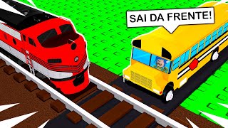 roblox mas eu estacionei meu ônibus na linha do trem [upl. by Mirak547]