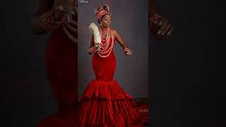 Edo traditionalbridal attire inspirationsviralvideo fashion edocelebrity [upl. by Woodring]