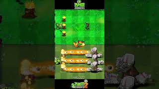 Pvz vs Pvz 2  Doom shroom vs yeti zombies shorts [upl. by Gathers]