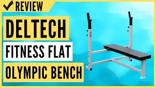 Deltech Fitness Flat Olympic Weight Bench Review [upl. by Korenblat613]