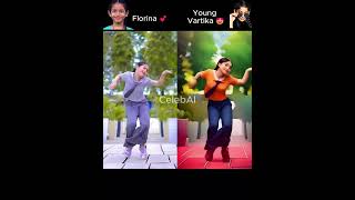 Florina with Vartika AI 😍 ai bollywood dance florinagogoi vartikajha [upl. by Ddot931]