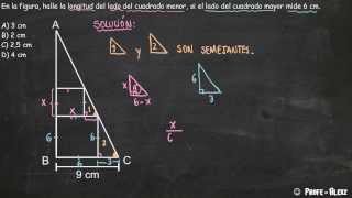 Semejanza de triangulos rectangulos problema 101  Geometría [upl. by Aznola]