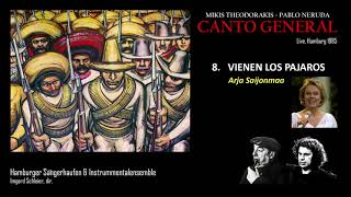 TheodorakisNeruda CANTO GENERAL 8 Vienen los Pajaros Hamburg 1985 [upl. by Zoilla]