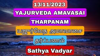 13112023 YAJURVEDA AMAVASAI THARPANAM யஜுர்வேத அமாவாஸை தர்ப்பணம் WITH TAMILENG SUBTITLES [upl. by Quitt]