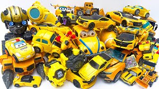 Bumblebee Yellow Car Transformers JCB TOY Excavator truck crane ampboat Robot Transfiguration animal [upl. by Aihtnamas]