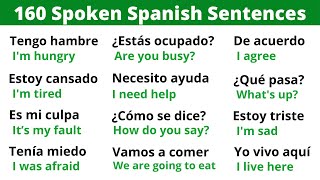 Learn Spanish Phrases for Everyday life in 20 minutes [upl. by Cordelie]