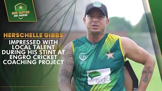 Herschelle Gibbs impressed with local talent during his stint at Engro Cricket Coaching Project [upl. by Ahsertal]