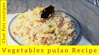 Mix vegetable pulao recepie  best sabzi pulao ever made by Chat Pati receipes [upl. by Kcirdez23]