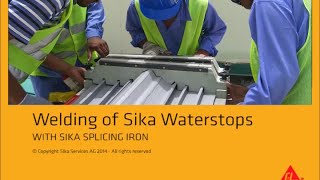 Welding of Sika Waterstops with Sika Splicing Iron [upl. by Marlene]