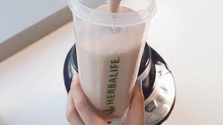 How to make an Herbalife Shake using Herbalife Formula 1 Chocolate Flavor  Herbalife Advice [upl. by Aivatnahs689]