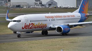 Jet 2 Take Off From Birmingham Airport [upl. by Ahseal]