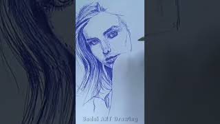 sribble art drawing rachel cook shorts short scribbleart [upl. by Aneladdam]