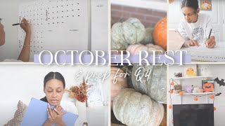 OCTOBER RESET  quarterly planning business launches goal setting and reflecting office room tour [upl. by Booker]