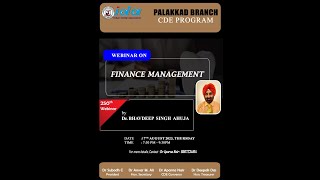 SD Finance Management for Clinicians with IDA Palakkad [upl. by Lluj]