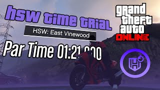 GTA Online HSW Time Trial  East Vinewood Under Par Time [upl. by Atsev]