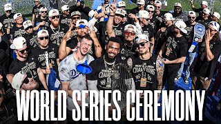 2024 Los Angeles Dodgers World Series Champions Ceremony at Dodger Stadium [upl. by Iridis]