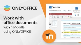 Integration of ONLYOFFICE Docs with Moodle [upl. by Nomla]