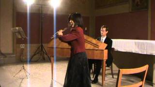 JSBach Sonate BWV1030 Atsuko Koga Flute [upl. by Selbbep]