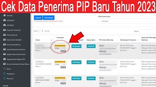 Cara Cek Data Siswa Penerima PIP 2023 [upl. by Sidnac]