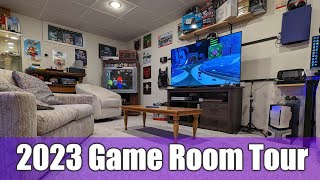 Game Room Tour 2023 My entire Video Game Collection [upl. by Esirtal]