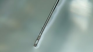 Needle Floating on Water Surface Surface Tension Demonstration [upl. by Ayatnahs]