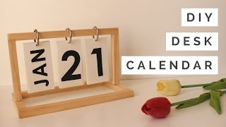 DIY  Desk Calendar [upl. by Haskins]