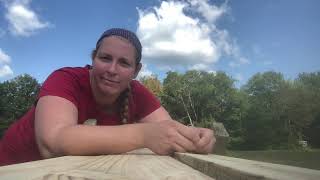 Two Day Woodshed Build VLOG013 diy homesteading woodshed construction building [upl. by Ultann997]