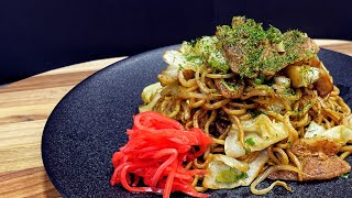 How To Make Yakisoba  Japanese stir fry noodles  Japanese street food [upl. by Attenrev]