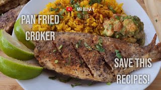 Perfectly Crispy Croaker Fish Recipe  Quick amp Flavorful Seafood Guide with Old Bay Seasoning [upl. by Frissell830]