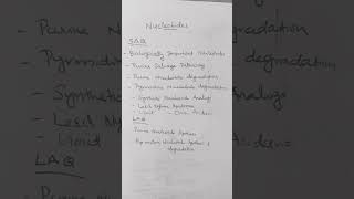 nucleotides importanttopics importantquestions biochemistry purine pyrimidinegout metabolism [upl. by Accever]