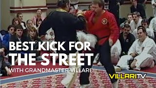 Best Kick for Street Fighting  Grandmaster Villari [upl. by Namlaz]