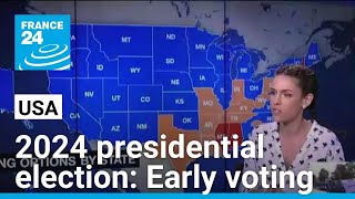 2024 presidential election US early voting process explained • FRANCE 24 English [upl. by Artep]