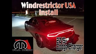 Windrestrictor USA Install  2015 Dodge Charger [upl. by Chui]