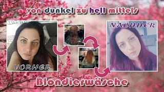 Von Dunkelbraun auf Violett I Blondierwäsche I Do it yourself [upl. by Nnaul992]