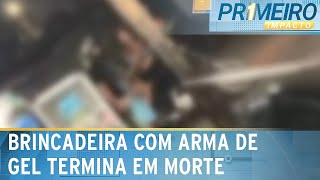 Brincadeira com arma de gel termina em tiro e morte em Olinda PE  Primeiro Impacto 271124 [upl. by Haggi]