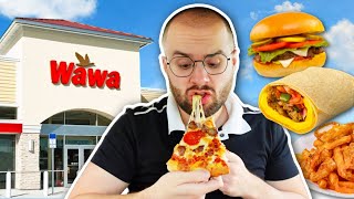 I Only Ate WAWA Gas Station Food for 24 HOURS [upl. by Anoiek]