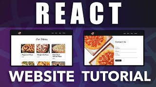 Code A React Website Tutorial  ReactJS Tutorial For Beginners [upl. by Akirderf996]