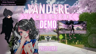 Playing yandere simulator demo android port DL Akademi Simulator Yandere simulator fan game\\ [upl. by Annuaerb]