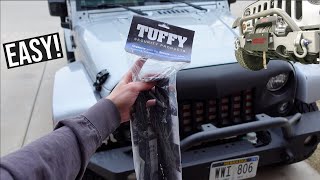 Installing a Tuffy FlipUp License Plate Holder on My Jeep Wrangler [upl. by Nena]