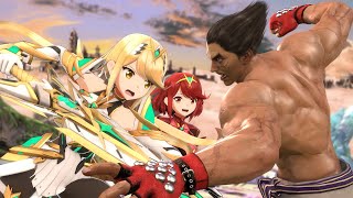 SFM Mythra and Mishima have a Minor Mishap SmashBrosUltimate [upl. by Basset]