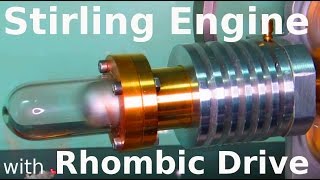 Stirling Engine with Rhombic Drive [upl. by Cheung]