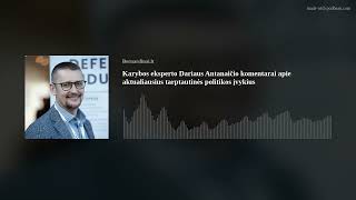 Darius Antanaitis – apie Šiaurės Korėjos karių įsitraukimą į Rusijos karą prieš Ukrainą [upl. by Llennej]