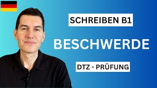 Beschwerde schreiben B1  DTZ  Prüfung  Tipps und Beispiele [upl. by Magna]