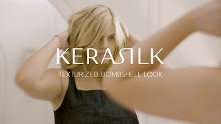 Texturized Bombshell Wavy Hair Routine  The Great Hair Guide  KERASILK [upl. by Lottie]