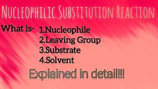 What is Nucleophile  Nucleophilic Substitution Reaction In simple way  Class 12th [upl. by Gunthar695]