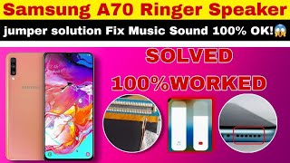 Samsung A70 Ringer Speaker Jumper solution Fix ANJUMREPAIRING [upl. by Eneloc745]