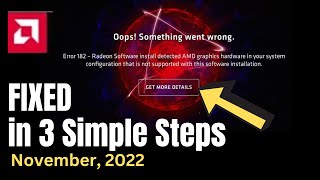 How to Fix AMD Graphic Driver Error 182 in Windows 1011  Best FIX [upl. by Schuman356]